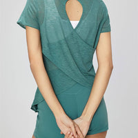 Gillian Open Back Cover Up Active T-Shirt