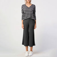 Brushed Rib Knit Lounge Capri