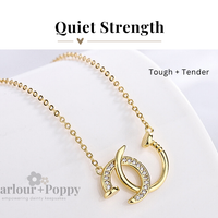 Quiet Strength "Tough and Tender" Interlocking Nail Necklace