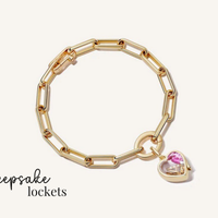 Memory Locket Gold Charm Bracelet