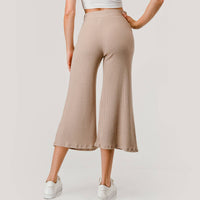 Brushed Rib Knit Lounge Capri