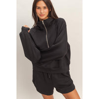 Half-Zip Collar Pullover