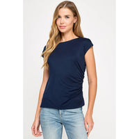One Side Ruched Tank
