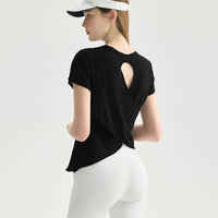 Gillian Open Back Cover Up Active T-Shirt