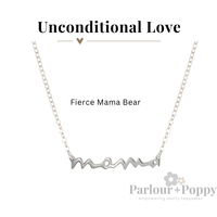 Unconditional Love Mama Script Necklace