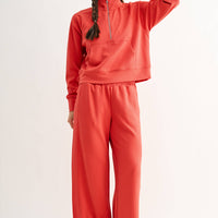 Luxe 1/4 Zip Rib Sweater