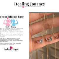 P + P Soft + Strong Pink and Blue Zircon Gemstone Necklace