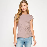 One Side Ruched Tank