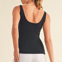 Precision Rib Tank with Built-in Bra