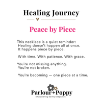 Healing Journey Dainty Interlocking Puzzle Piece Gold Necklace