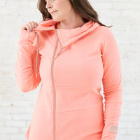 Pink Cement Full Zip Sweater