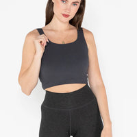 C'est Moi Bamboo Rib Square Neck Tank