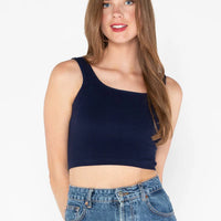 C'est Moi Bamboo Rib Square Neck Tank