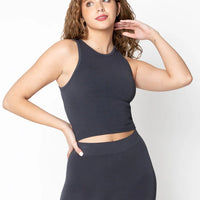 C'est Moi Bamboo Ribbed Tank