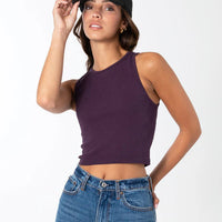 C'est Moi Bamboo Ribbed Tank