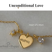 Heart of a Mom + Charms Necklace