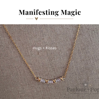 Hugs + Kisses XOXO Gold Filled Bar Necklace