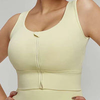 Jazmine Zip Bra Top
