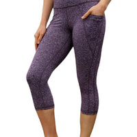 Jordyn Pocket Capri Heather Grape