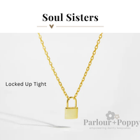 Soul Sisters Dainty Lock Necklace