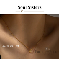 Soul Sisters Dainty Lock Necklace