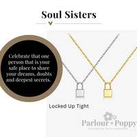 Soul Sisters Dainty Lock Necklace