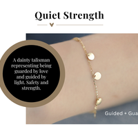 Gold dangle bracelet