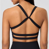 Ribbed Criss-Cross Bra