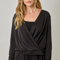 Surplice Neck Modal Top
