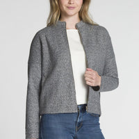 Long Sleeve Full-Zip Stand Collar Jacket