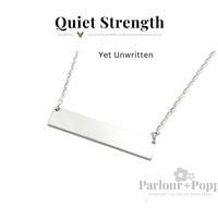 Bar Necklace in Silver