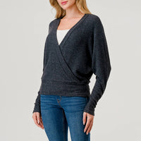 Crossover Dolman Style Sleeve Top