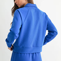 Luxe 1/4 Zip Rib Sweater