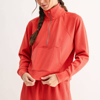 Luxe 1/4 Zip Rib Sweater