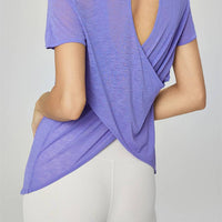 Gillian Open Back Cover Up Active T-Shirt