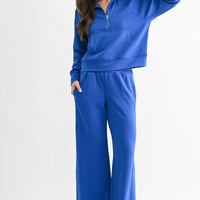 Luxe 1/4 Zip Rib Sweater