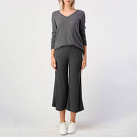 Brushed Rib Knit Lounge Capri