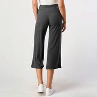 Brushed Rib Knit Lounge Capri