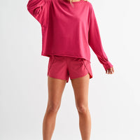 Contour Scallop Active Shorts