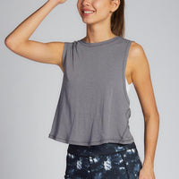 C'est Moi Cross-Back Crop Tank