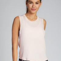C'est Moi Cross-Back Crop Tank