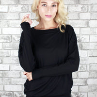 Bamboo Dolman Top Long Sleeve