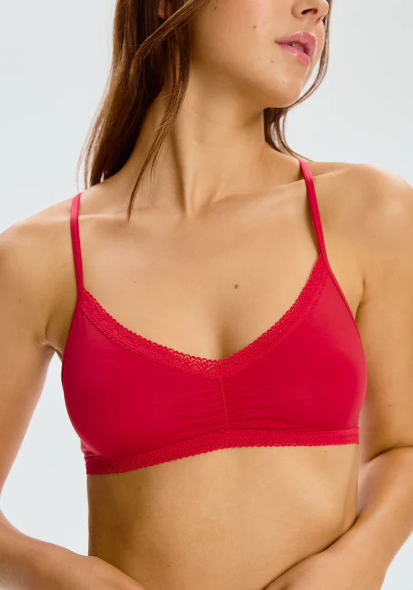 Blush Lace Trim Bralette