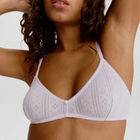 Blush Cotton Pointelle Bralette