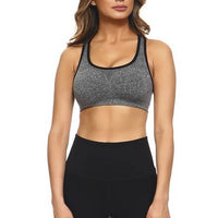 Marled Knit Activewear Sports Bra