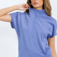 Women's So Chic Sofie Soft Half Zipper Top
