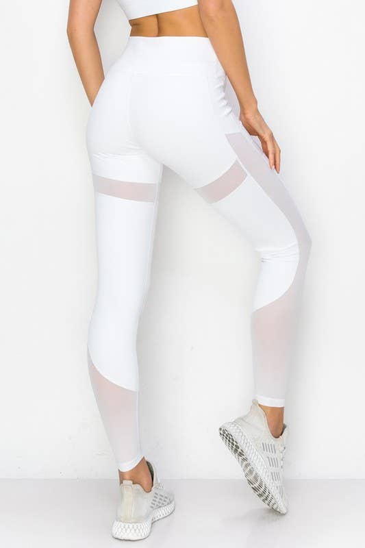 Contour Mesh Active Leggings