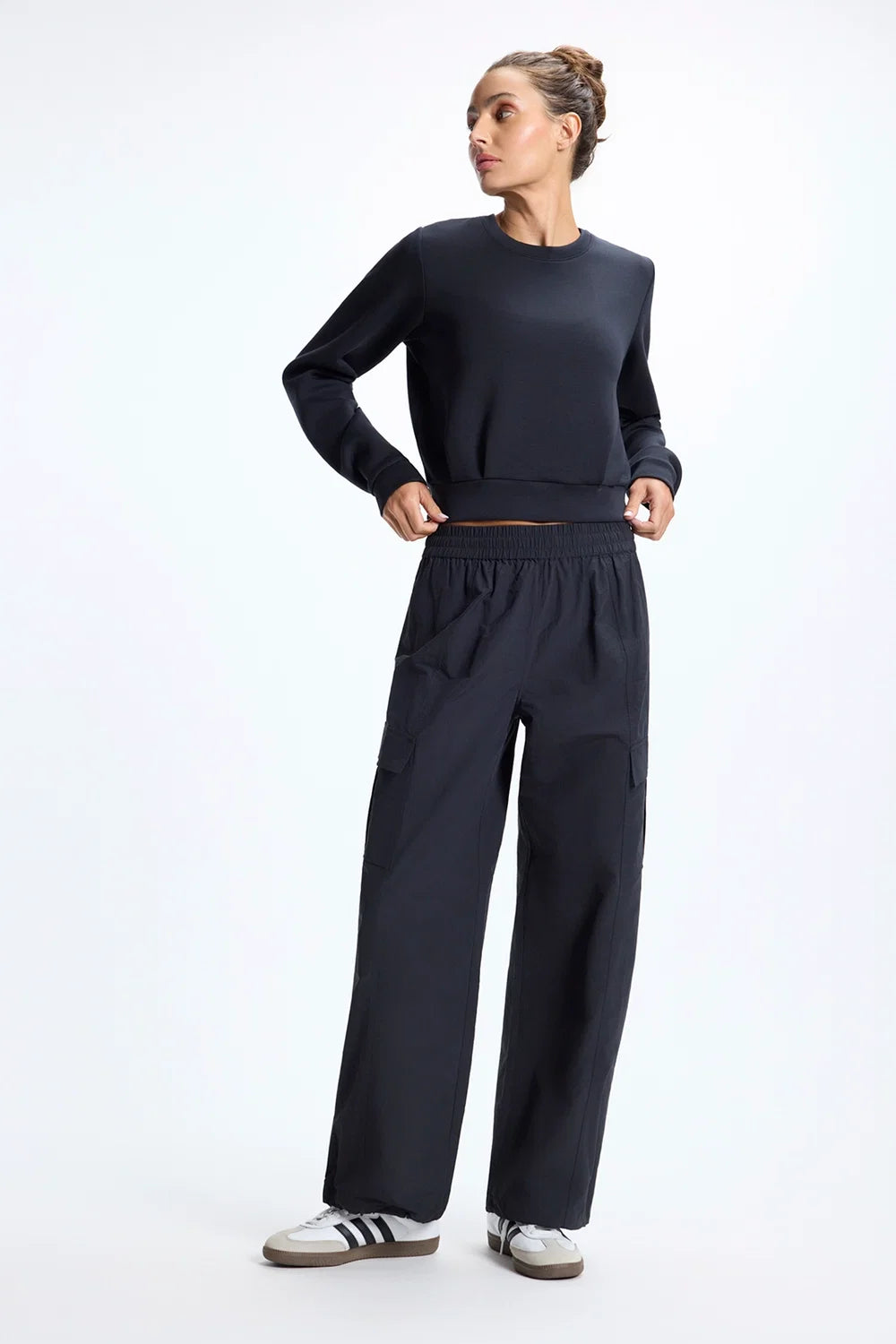 Dreamweave™ Pleated Crew Neck