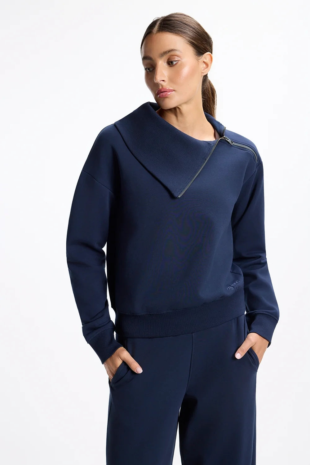 Ultrasoft Fleece Asymmetrical Half Zip