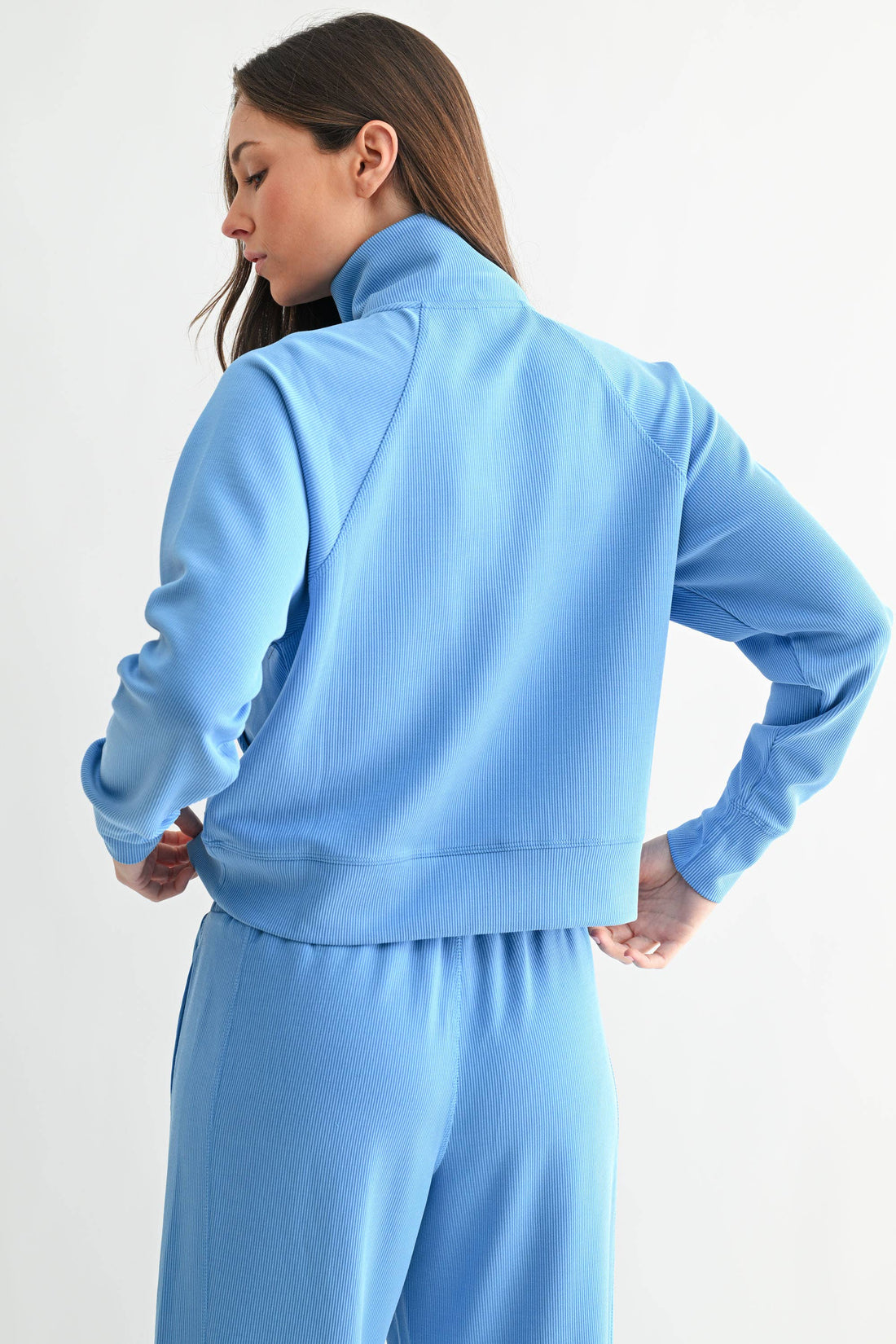 Luxe 1/4 Zip Rib Sweater